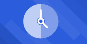 Article image for How to Set and Use SMART goals at work -- clock icon on blue background